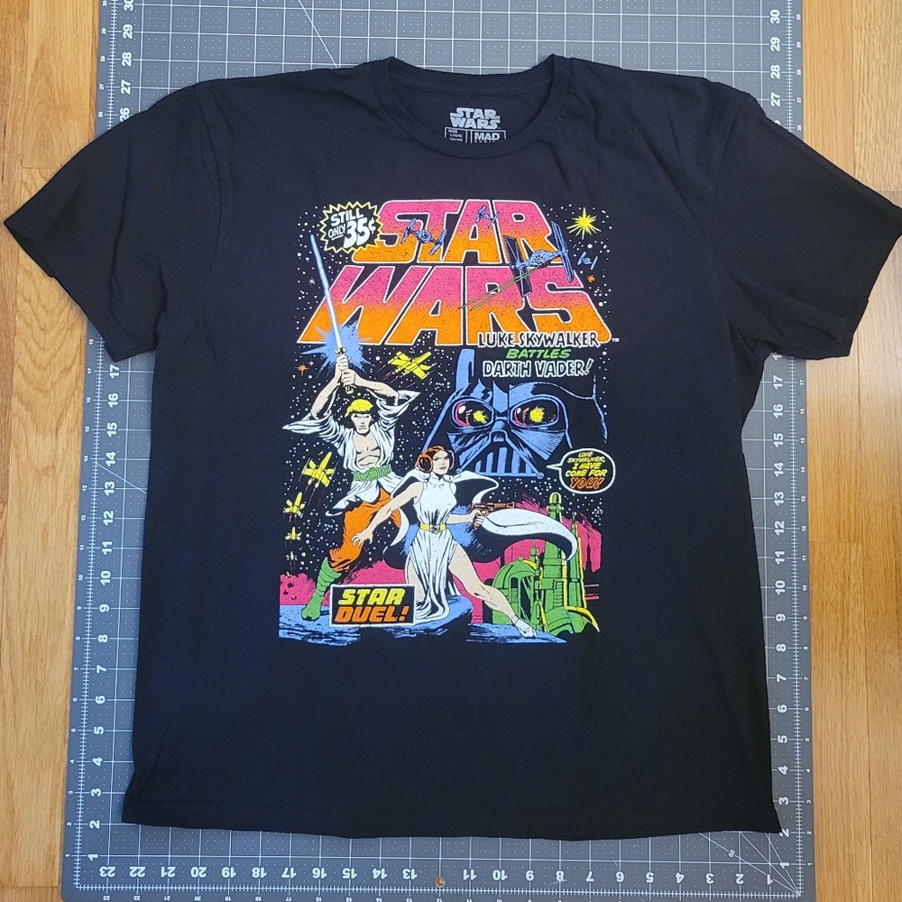 Star Wars Black Tee with Colorful Graphic